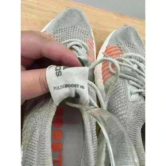 NWT Adidas PulseBoost HD Running Sneakers Ws Sz 8 Gray & Coral Athletic Training - Picture 5 of 7